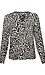 B. Young Split Neck Leopard Print Blouse Thumb 1