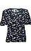 ICHI Floral Print Button Front Top Thumb 1