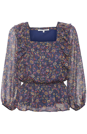 Collective Concepts Floral Print Blouse Slide 1