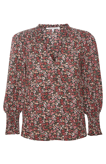 Collective Concepts Long Sleeve Printed Blouse Slide 1