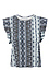 Tart Collections Printed Flutter Sleeve Top Thumb 1