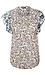 Democracy Flutter Sleeve Floral Print Button Down Top Thumb 1