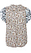 Democracy Flutter Sleeve Floral Print Button Down Top Thumb 2