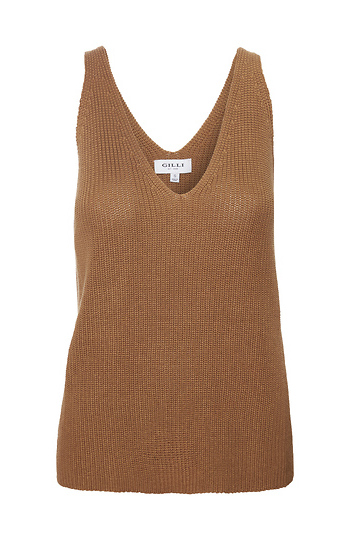 V-Neck Sweater Tank Slide 1