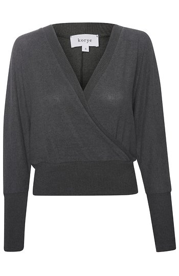 Surplice Brushed Knit Top Slide 1