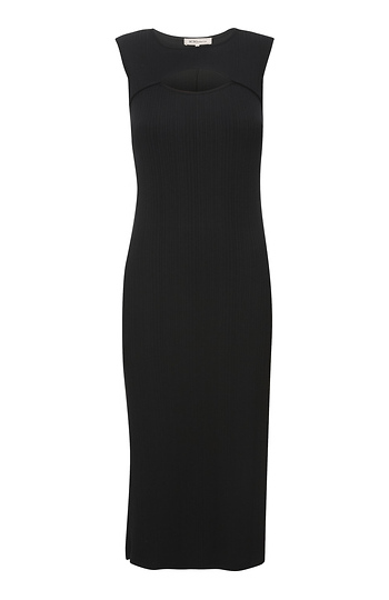 BCBGeneration Keyhole Rib Knit Midi Dress Slide 1