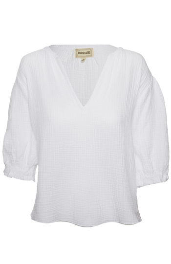 4 Our Dreamers V-Neck Blouse Slide 1