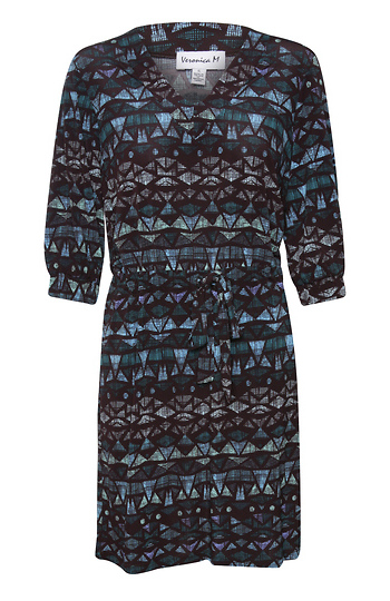 Veronica M Geo Print Dress Slide 1