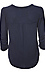Democracy Ruched Sleeve Half Placket Top Thumb 2