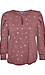 Democracy Front Keyhole Foil Print Top Thumb 1