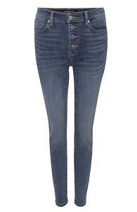 Liverpool Exposed Button Fly Ankle Skinny Slide 1