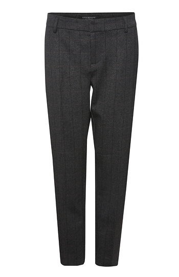 Liverpool Herringbone Plaid Knit Trouser Slide 1