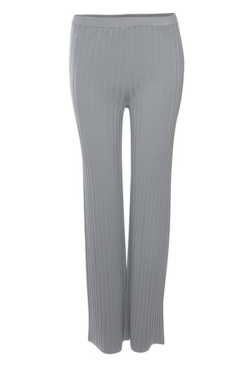 High Rise Rib Knit Pants Slide 1