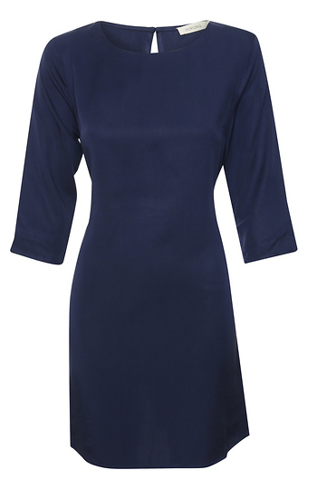Solid Tencel Shift Dress Slide 1