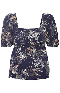 Square Neck Printed Top Slide 1