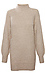 Ribbed Long Sleeve Mock Neck Sweater Dress Thumb 1