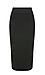Back Slit Ribbed Bodycon Skirt Thumb 1