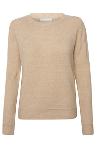 Knit Sweater With Ribbed Hem Slide 1