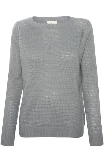 Waffle Knit V-Stitch Sweater Slide 1