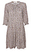 Front Tie Puff Sleeve Midi Dress Thumb 1