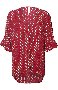 V-Neck Printed Blouse Slide 1