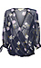 Printed Surplice Top Thumb 1