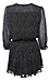 Dotted Long Sleeve Mini Dress Thumb 2