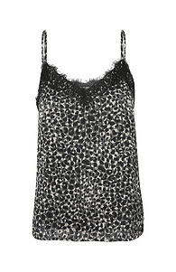 Skies are Blue Leopard Cami with Lace Slide 1