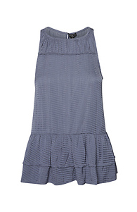 Halter Neck Shirred Detail Top Slide 1
