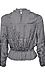 Current Air 3/4 Sleeve Ruffled Mock Neck Thumb 2