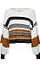 Striped Balloon Sleeve Sweater Thumb 1