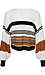 Striped Balloon Sleeve Sweater Thumb 2