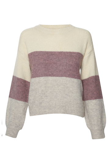 Color Blocked Pullover Sweater Slide 1