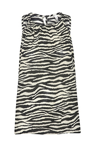 Zebra Print Halter Neck Blouse Slide 1