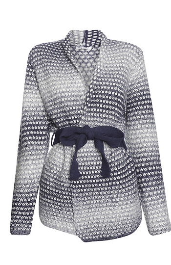 Ombre Belted Cardigan Slide 1