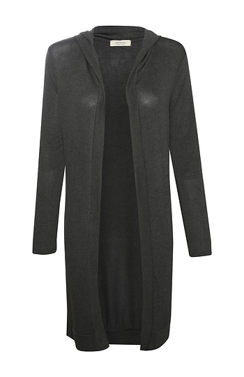 Hooded Hacci Cardigan Slide 1