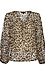 Metallic Leopard Print Blouse Thumb 1
