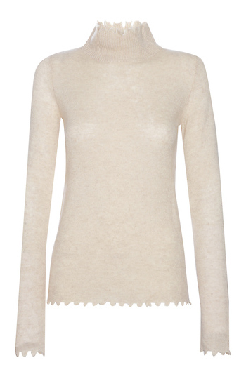 Cashmere Blend Distressed Sweater Slide 1