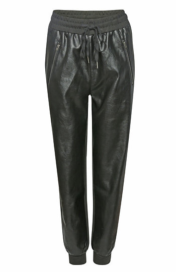 Faux Leather Jogger Pant Slide 1