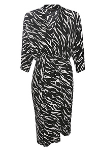 Long Sleeve Printed Midi Dress Slide 1