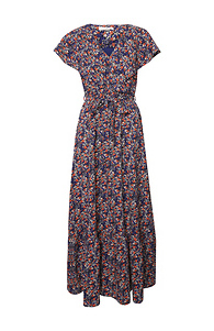 Skies are Blue Ruffled Printed Maxi Dress Slide 1