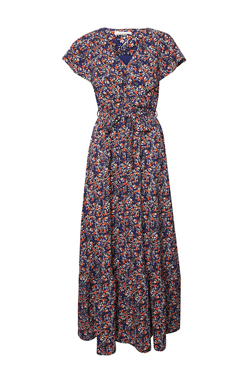 Ruffled Printed Maxi Dress Slide 1