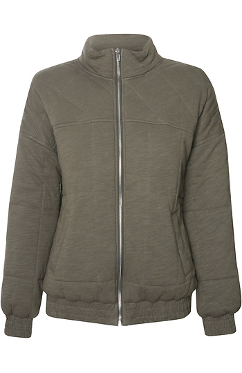 Skies Are Blue Quilted Puffer Jacket Slide 1