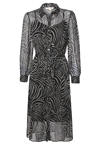 Skies are Blue Printed Front Button Dress Slide 1