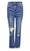 Flying Monkey High Rise Fray Hem Crop Mini Flare Thumb 1