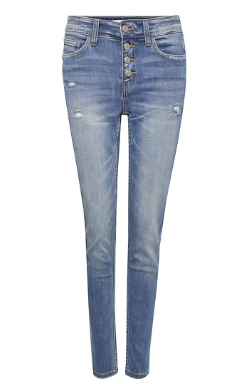 Flying Monkey Mid Rise Button Up Skinny Slide 1
