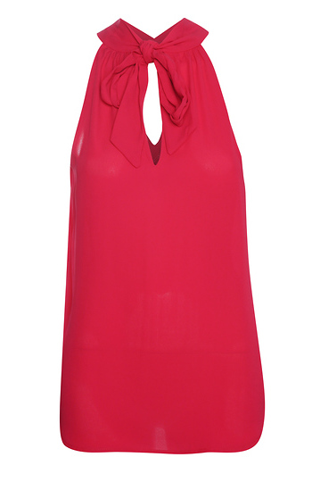 Veronica M Twist Halter Sleeveless Top Slide 1