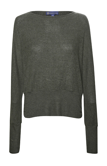 Democracy Blouson Sleeve Boat Neck Knit Top Slide 1