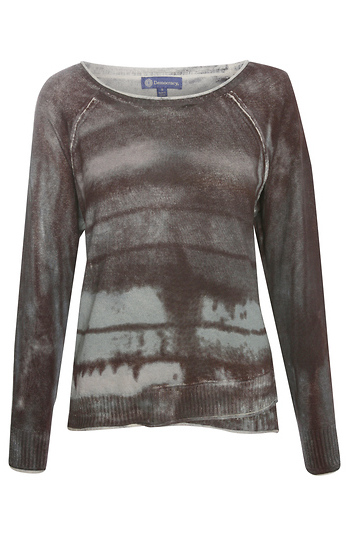 Democracy Long Sleeve Double Layer Front Hem Sweater Slide 1