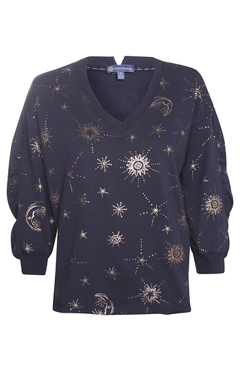 Democracy Foil Print Sweatshirt Slide 1